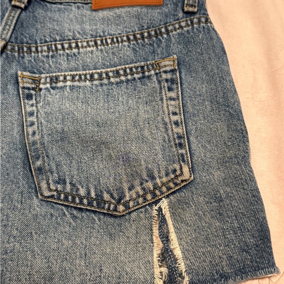 Lucky Brand Women's Ripped Blue Jean Shorts - Picture 4 of 8